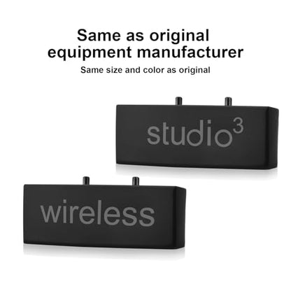 Studio 3 Hinge Headband Connector Replacement Metal Repair Parts Compatible with Beats Studio 3.0 Wireless Over-Ear Headphones Repair Kit (Black) - color: Black