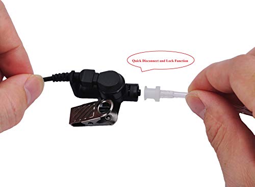 PD602 Acoustic Tube Earpiece Headset Compatible with Hytera PD600 PD662 PD682 X1p X1e Walkie Talkie Radio