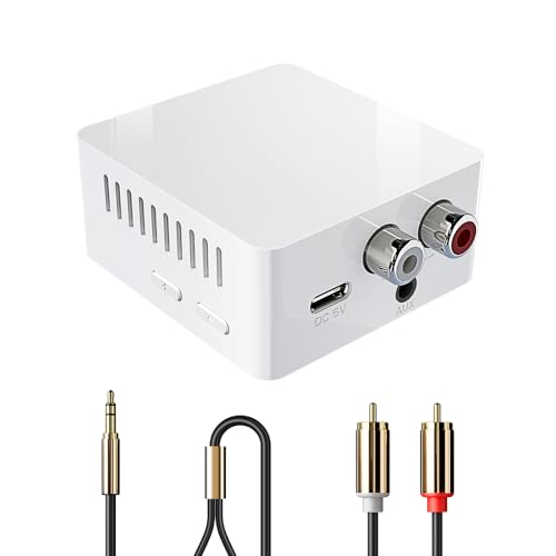 Bluetooth Receiver for Stereo, RCA & 3.5mm AUX, Wireless HiFi Adapter