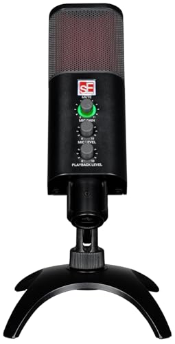 Audiosavings Se Electronics NEOM USB Bundle: Condenser Cardioid Microphone 24-Bit 192 kHz, PRO-M50 32 Ohm Closed-Back 40MM Studio Headphones, PC Mac iOS Android, 2-Items