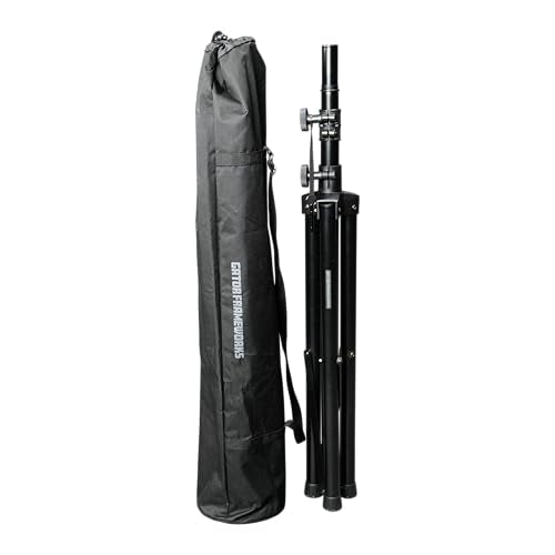 Gator Frameworks Rok-It Series Set of Lightweight Aluminum Tripod Speaker Stand with Heavy-Duty Carry Bag, Dual-diameter 35mm to 38mm Pole, and Supports up to 120 lbs (RI-SPKRSTDSET-250-AL) - style: Set of (2) Stands