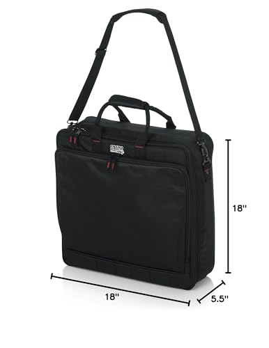 Gator Cases Padded Nylon Mixer/Gear Carry Bag with Removable Strap, 18" x 18" x 5.5" (G-MIXERBAG-1818) - size: 18"x 18"x 5.5", style: Medium Format