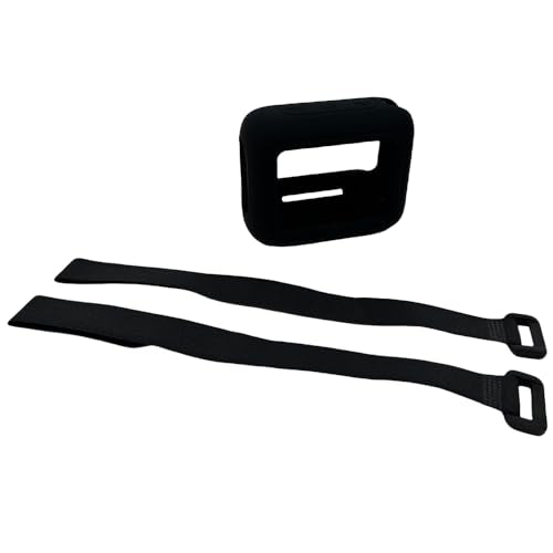 Silicone Carrying Case Replacement for JBL Go 4 Portable Bluetooth Speaker Silicone Case with Carabiner Protective Case Shockproof Travel Carrying Case (Black) - color: Black