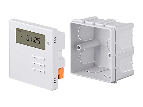 Monoprice Commercial Audio Wall Mount Music Amplifier - with Bluetooth, Aux, FM, and IR Remote, White