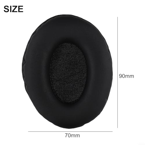 Ov-al Headphone Ear Pads Re-placement Sponge Leather Cushions for Enhanced Comfort and Durability, Soft Protein Leather U-pgrade Accessories Compatible with Various Headphone Models,(70 * 90) - color: 70*90