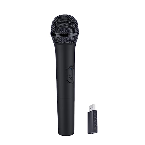 USB Wireless Microphones UHF Metal Handheld Dynamic Mic with USB Receiver for PC Computer, Laptop,Gaming, Singing Practice, Compatible with Xbox Series X/S, PS5, Switch OLED, NS Switch, Wii