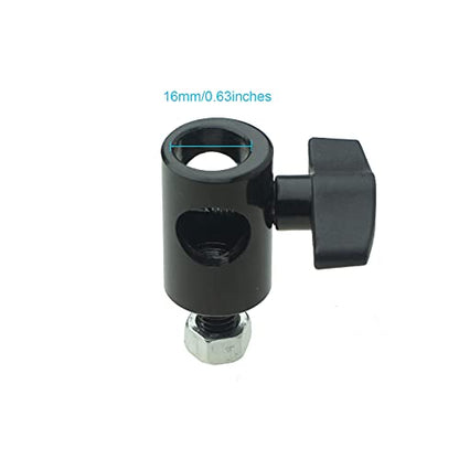 WELLMAKING 2PCS Rapid Adapter 3/8" Screw Mount Bracket for Light Stands | designed for DSLR cameras, boom arms and studio lighting accessories & stable mounting solutions for photography setups.