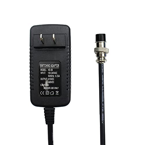 4-Pin Power Supply Adapter for F4/F7/CT4-16 Audio Mixers | for 4/6/8/12/16 Channels Professional Sound Mixing Console with 15VDC for 4-Hole Connector for Home Karaoke and PA System