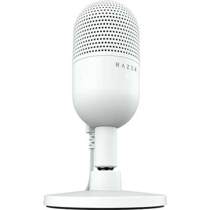 Razer Seiren V3 Mini USB Microphone: Condenser Mic-Supercardioid Pickup Pattern-Tap-to-Mute Sensor with LED Indicator-Shock Absorber-Ultra Compact-PC,Discord, OBS Studio, XSplit-White (Pack of 10) - size: Mini (Pack of 10)