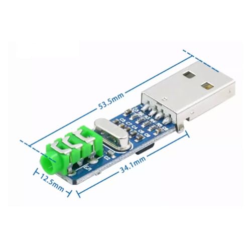 gotor PCM2704 Sound Card 5V DAC Decoder Board PCM2704 Mini USB Sound Card for PC Computer USB Powered