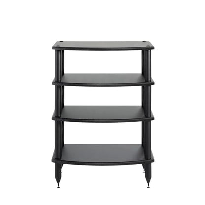 Pangea Audio Vulcan X Four Shelf Audio Rack Media Stand, and Components Cabinet Carbon Fiber Vinyl - color: Carbon Fiber Vinyl