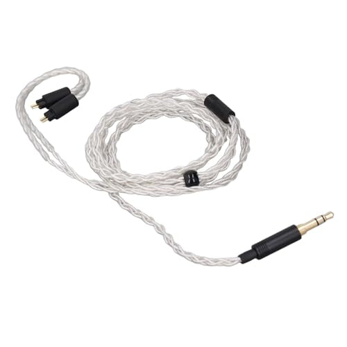 ZJchao Premium Detachable 3 5mm to 0 78mm 2 Pin IEM Cable 1 2m Silver Plated Copper Wire for QDC TFZ Custom in Ear Monitors Enhanced Clarity Design