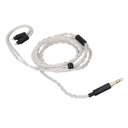 ZJchao Premium Detachable 3 5mm to 0 78mm 2 Pin IEM Cable 1 2m Silver Plated Copper Wire for QDC TFZ Custom in Ear Monitors Enhanced Clarity Design