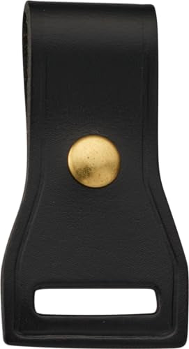 JAY-PEE Two-Way Radio Microphone Holder Epaulet Shoulder Leather Mic Clip | Slot for First Responder Uniforms. Brass Snap. Cases. From JAY-PEE - color: brass