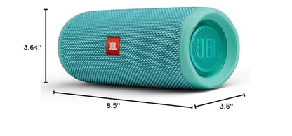 JBL FLIP 5, Waterproof Portable Bluetooth Speaker, Teal | Sounds better than ever, Bring the party anywhere, Make a splash with IPX7 waterproof design, A rainbow of colours - color: Teal