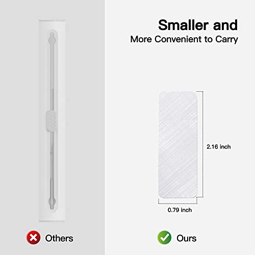 PZOZ Cell Phone Cleaning Kit for AirPods Pro/Pro 2nd/iPhone, 3 in 1 Cleaner Tool Accessories fit for Headphone, iPad Jack Lens, Charger Port Hole Plug, Speaker, Earbuds, Samsung Earphones (White)