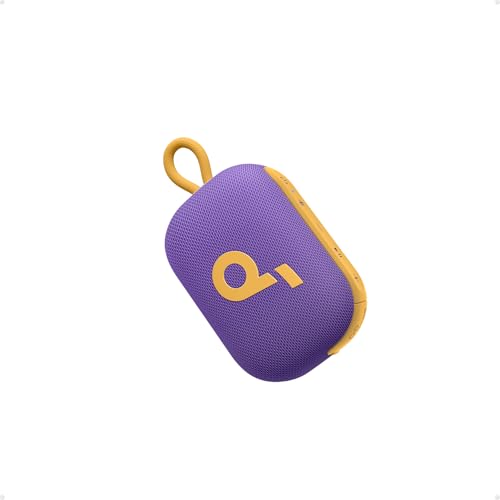 Soundcore Select 4 Go Bluetooth Shower Speaker by Anker, IP67 - color: Purple & Yellow