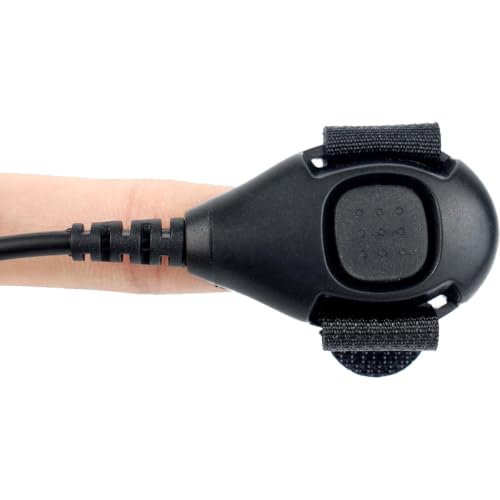 Retevis Behind Head Walkie Talkie Headset, for RT22/RT68/RT21/H777/RT68H | with Boom Mic, Compatible with Pxton, Baofeng, Kenwood Walkie Talkie, Two Way Radio Headset with Finger PTT(1 Pack)