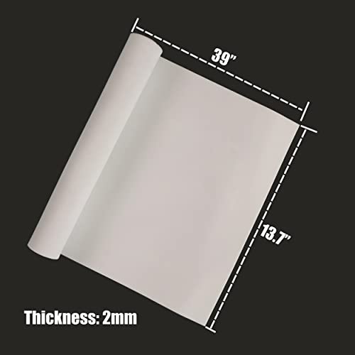 OISAKLD EVA Foam 2mm-10mm 13.7"×39" Craft Foam Sheet 74 kg/m³ Cosplay Foam for Craft Model Cosplay 2mm - color: White, size: 2mm -Thickness