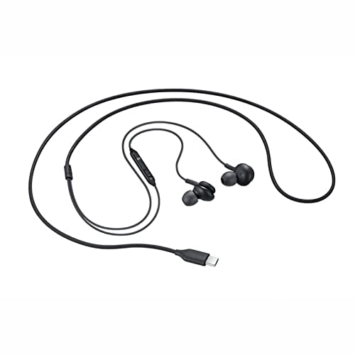 2025 New in-Ear Earbuds Stereo Headphones for Samsung Galaxy Z Fold6 S25 S24 S23 S22 S21 S20 Note 10 10+ - Designed with Microphone and Volume Remote Type-C Connector-Black - style: 2025 NEW DAC HD headphones(USB-C)