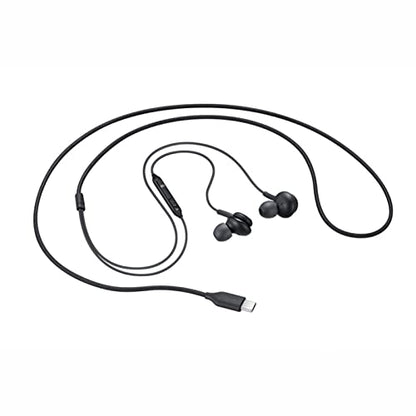 2025 New in-Ear Earbuds Stereo Headphones for Samsung Galaxy Z Fold6 S25 S24 S23 S22 S21 S20 Note 10 10+ - Designed with Microphone and Volume Remote Type-C Connector-Black - style: 2025 NEW DAC HD headphones(USB-C)