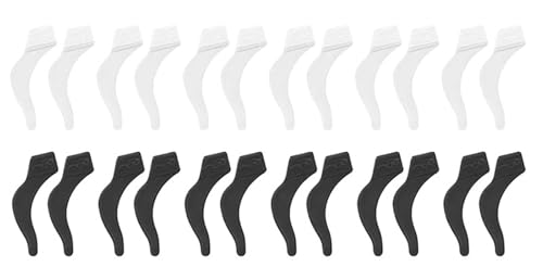 96pcs Anti-Slip Silicone Eyeglass Temple Tips Ear Hook Sleeve Retainer | Stop glasses slipping: soft silicone ear hooks for secure fit, comfort, and retention.