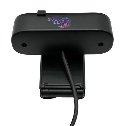 FHD 4K Webcam with AutoFocus, USB Desktop Camera, Black Webcam, Built-in Microphone for Video Conferencing, Online Meetings, Universal Tripod-Ready Clip fits laptops and LCD Monitors.