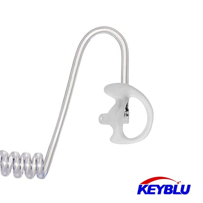 Universal Radio Replacement Earmold, Insert Soft Silicone Earmold Earbud Earplug for Two-Way Radio Coil Tube Audio Kits for Walkie Talkie Acoustic Earpiece Headset (White, Medium, 2 Pair) - color: White