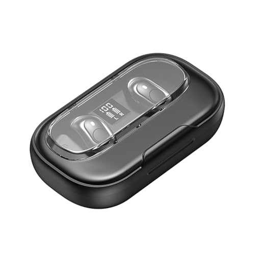 Dioche BT5.4 Wireless Sports Earbuds, UltraLow Latency Gaming Headset with Battery Display and Charging Case (Black)