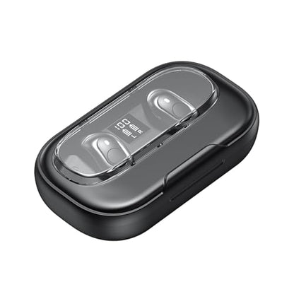 Dioche BT5.4 Wireless Sports Earbuds, UltraLow Latency Gaming Headset with Battery Display and Charging Case (Black)