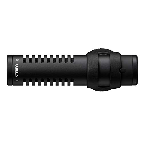 Canon USA 4474C001 Canon Stereo Microphone DM-E100 | Stereo microphone with wind screen and 1/8" TRS connector for videography, outdoor recording and content creation