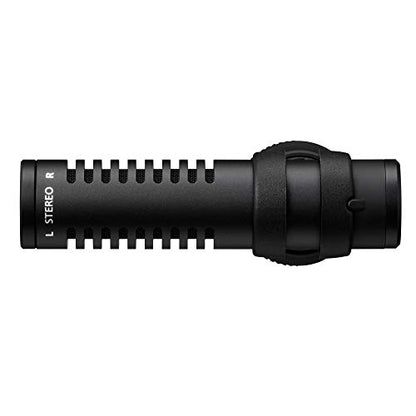 Canon USA 4474C001 Canon Stereo Microphone DM-E100 | Stereo microphone with wind screen and 1/8" TRS connector for videography, outdoor recording and content creation