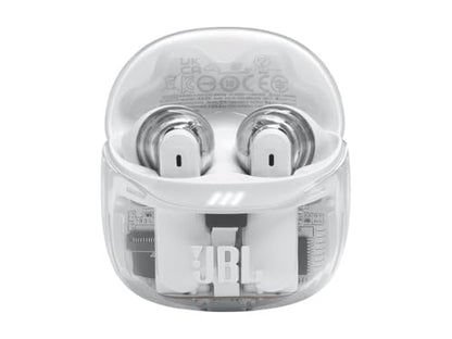 JBL Tune Flex 2 - True Wireless Noise Cancelling Earbuds Spatial Sound and Smart Ambient Technology, 6 mics for Perfect Calls, up to 48Hrs of Playback, IP54 Dust & Water Resistant (Ghost White)