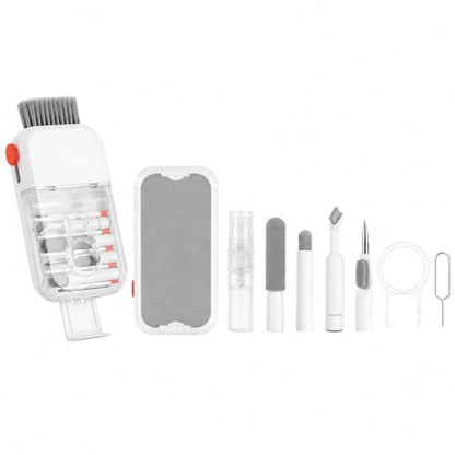 14 in 1 Earphone Cleaner Kit, Multi-Purpose Phone Cleaning Kit, Charging Port Cleaner, for Laptop Computer Earbud Headphone iPhone Earphone Keyboard Camera Speaker Screen - color: white-14