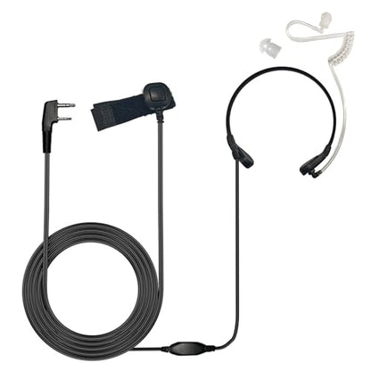 Professional Throat Mic with K1 Dual Pin Connector for Two Way Radio, Neck Mic PTT Headset for Baofeng UV-5R, BF-888S, Retevis H-777, RT22, Kenwood TK-340, Arcshel AR-5, HYT TC286 (3pack)