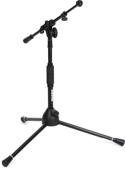 Shure by Gator Low-Profile Tripod Mic Stand with Adjustable Height and Telescoping Boom; (SH-TRIPODSTANDLP) - style: Low Profile + Boom