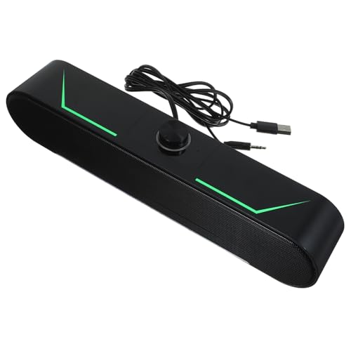 balacoo Desktop Soundbar Speaker for Computer, Slim LED Light Bar