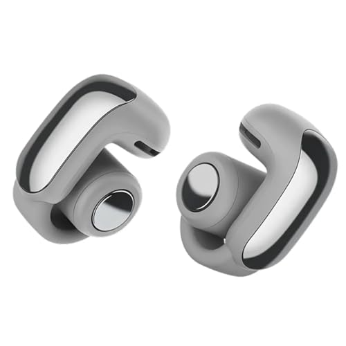 Bose Ultra Open Bluetooth Earbuds, True Wireless Earbuds with OpenAudio for Awareness, Clip On Design for Comfort, Immersive Audio, Up to 48 Hrs of Playtime + 20W Wall Charger (Moonlight Gray) - color: Moonlight Gray