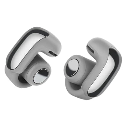 Bose Ultra Open Bluetooth Earbuds, True Wireless Earbuds with OpenAudio for Awareness, Clip On Design for Comfort, Immersive Audio, Up to 48 Hrs of Playtime + 20W Wall Charger (Moonlight Gray) - color: Moonlight Gray