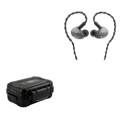 Kiwi Ears Cadenza II in Ear Monitor, 10mm Titanium Dynamic Driver IEM Earphone + Kiwi Ears SONICAP Waterproof IEM Hard Case