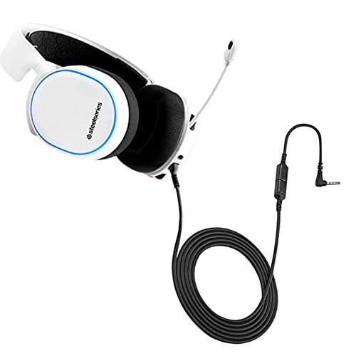 Arctis5 Replacement Audio Cable Detachable Audio Cord Compatible with SteelSeries Arctis 3 Arctis 7 Arctis Pro Headset (Sound Card Cable+Adapter Cable)