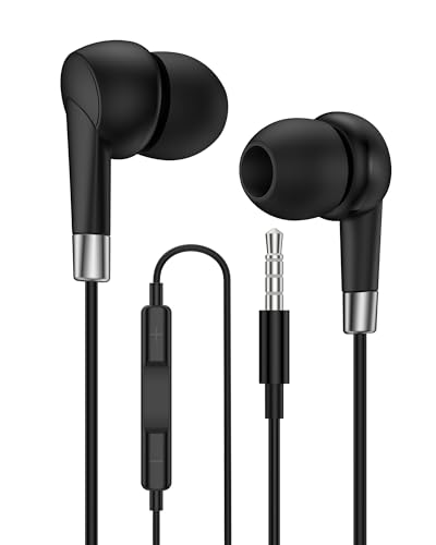 Samsung Earbuds Wired 3.5mm Jack Headphones with Microphone, Aux Cord Ear Buds for Galaxy S10 S9 S8 A14 A15 A32 A52 A12 A07 4G iPhone SE 6 in-Ear Earphones Earpods Audifonos for Laptop Gaming Switch