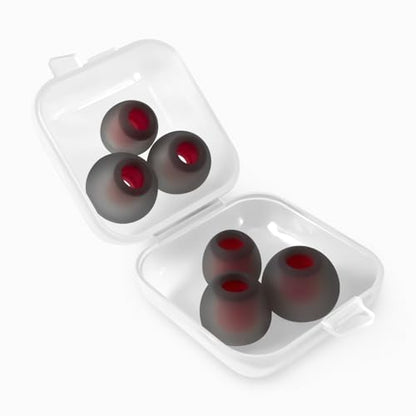 Geiomoo Silicone Eartips for JLab Go Sport+ Ear Tips, Eartips for JLab Go Air Sport Ear Tips, Replacement Earbuds Earpads (Gray,L/M/S)