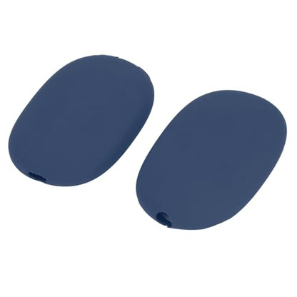 Headphone Protective Cover Kit for iOS Over Ear Headset, Silicone Headband Pad Beam Cushion Earpad Ear Cup Covers Set, Replacement Protector with Precise Openings, Washable (Blue) - color: Blue