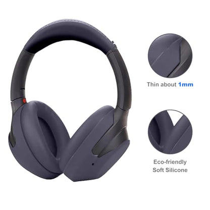 Aiivioll 3 Set Case Cover for Sony WH-1000XM4/WH-1000XM3 Headphones, 1000XM4/1000XM3 EarPad Cover/Ear Cover/Headband Cover Protector, Sweat Proof Soft Silicone Headphones Accessories (Blue) - color: Blue