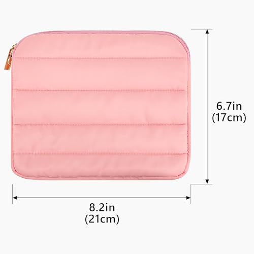 Geekria NOVA Headphones Puffy Pouch Compatible with JBL Tour One M3, Bose QC Ultra, Sennheiser PXC 550-II, Soft Shell Replacement Protective Travel Carrying Bag with Cable Storage (Pink) - color: Pink