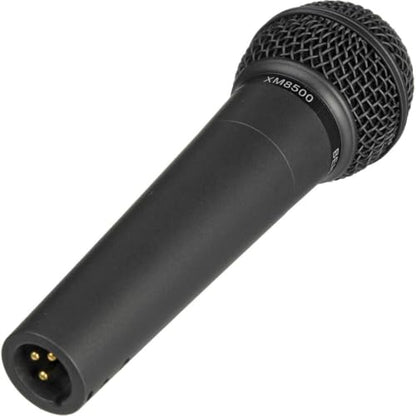 Behringer ULTRAVOICE XM8500 Dynamic Cardioid Vocal Microphone, Bundle with H&A XLR M to F Microphone Cable 25'