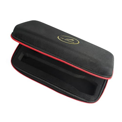 Wireless Microphone Case - Portable Hard Shell Storage Bag for Dual Handheld 2 Mic System, Receivers, Adapters - Black (Box Only) (Black(Box Only))