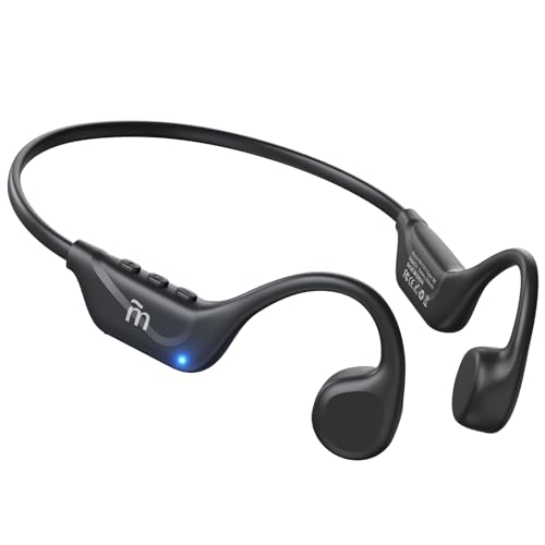 MRYTKY Bone Conduction Headphones,Open Ear Headphones Bluetooth5.4 with Mic,Wireless Headphones 10H Playtime, Waterproof Sport Headphone Suitable for Running,Cycling, Outdoor Sports Black