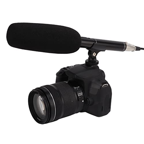 Shotgun Microphone, High Sensitivity Noise Cancellation Camera Mic Professional for Interviewers Content Creators Podcasters Vloggers Live Streaming Studio Recording